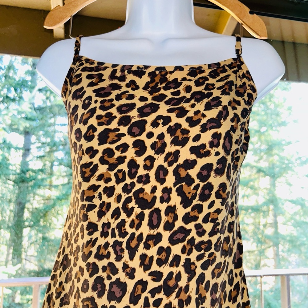 🆕🫎 Abercrombie Leopard Julia Slip Maxi Dress Small NWT - Picture 5 of 14